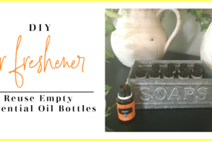 DIY Air Freshener with Essential Oil Bottles | The Blooming Carrot