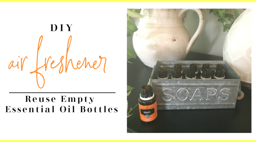 DIY Air Freshener with Essential Oil Bottles | The Blooming Carrot