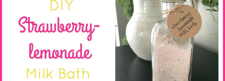 Strawberry Lemonade Milk Bath Recipe | The Blooming Carrot