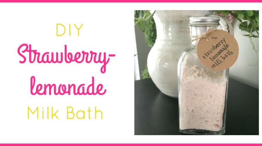 Strawberry Lemonade Milk Bath Recipe | The Blooming Carrot